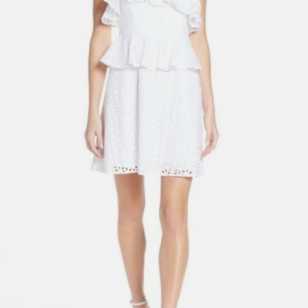 One shoulder white Lilly Pulitzer dress